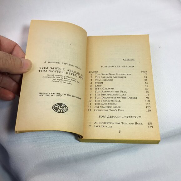 Tom Sawyer Abroad and Tom Sawyer Detective by Mark Twain 1968 Vintage Paperback - Picture 7 of 8